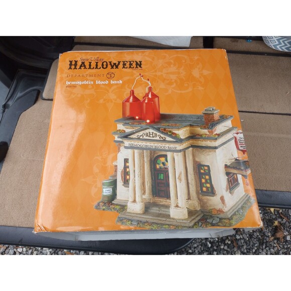 Dept 56 Halloween Hemoglobin Blood Bank Limited Edition Ship Within 24 Hours - Picture 1 of 12
